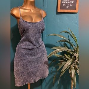 Bodycon vintage denim dress